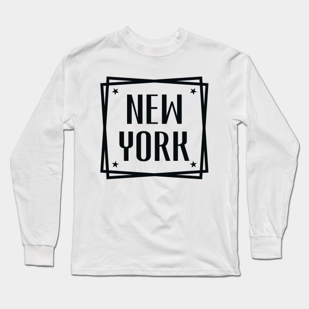 New York Long Sleeve T-Shirt by colorsplash